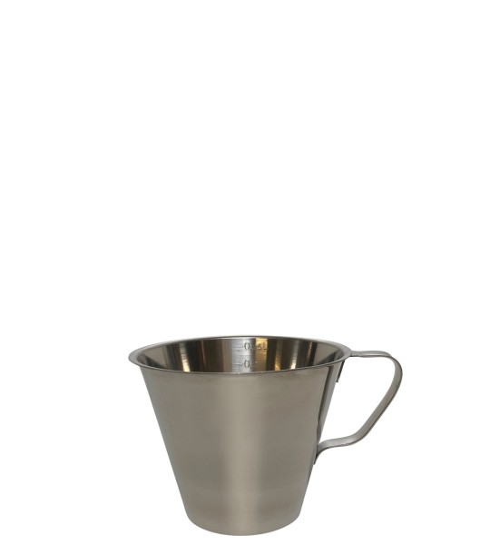 Messbecher 0.25lt Griff geschlossen D10cm H7cm lt/cup