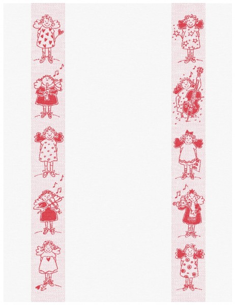 ENGEL MIT GEIGE GESCHIRRTUCH MEYER-MAYOR rot