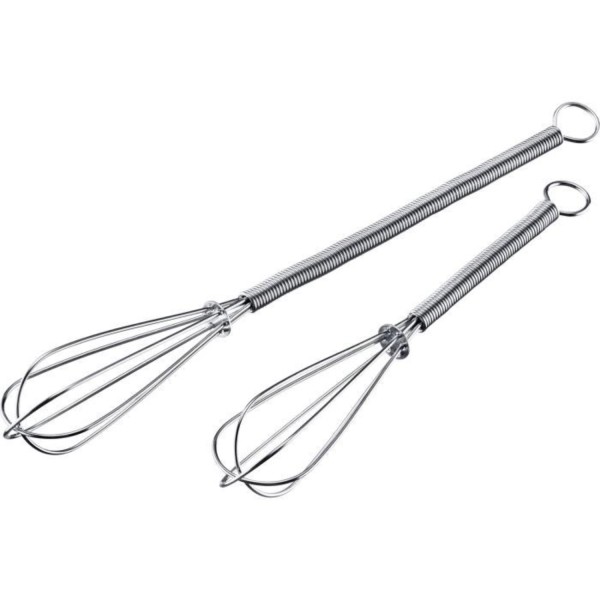 2 Mini-Schneebesen, 15cm u. 20cm, 2 sb