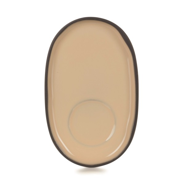 Caractère Untertasse 13.5x8.3x1.2cm, muskatnuss