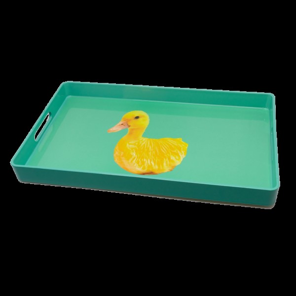 Tablett rechteckig 40x24cm Ente