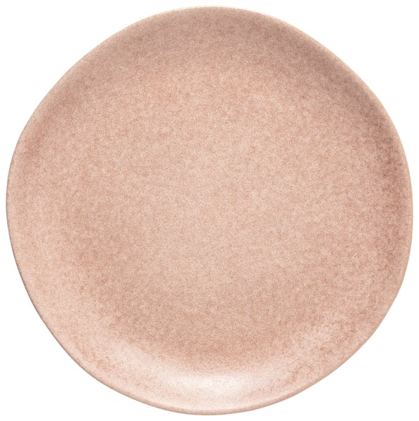 Livia Teller flach D22cm H2.7cm mattrosa