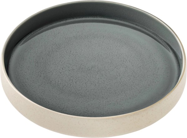 Playground Nara Teller tief rund hoher Rand grau D24cm