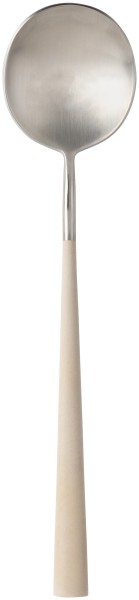 Mito Servierlöffel L26.5cm brushed Griff cream
