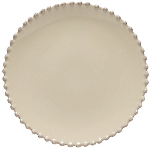 Pearl Teller D22cm H2.4cm cream