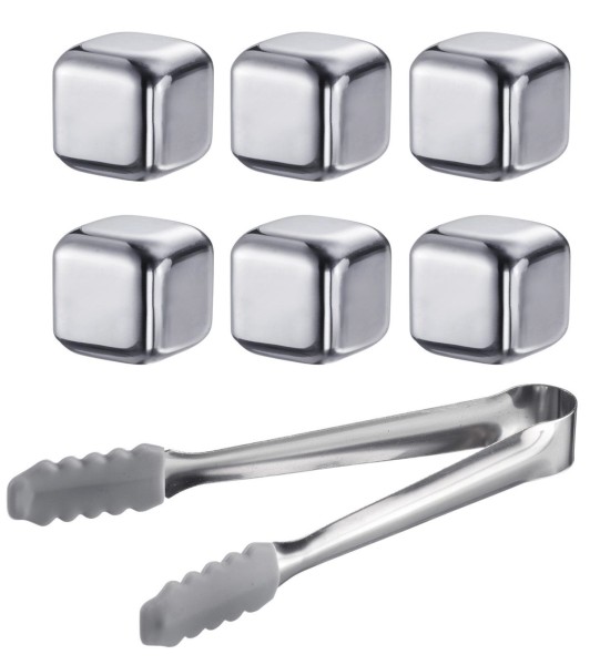 7 tlg. Set Eiswürfel mit Zange Cosmo