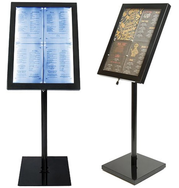 LED Speisekarten Display 40x50cm H:140cm 5m Kabel