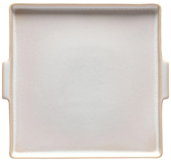 Nótos Platte rechteckig 26.7x24.6cm H2cm weiss/sand