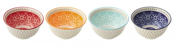 Design & Art 4er Set Schalen in Geschenkbox, Ø 12 cm