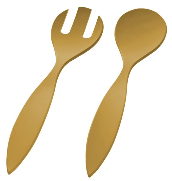 Salatbesteck 30cm gold
