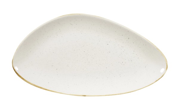 Stonecast Barley White Triangel Platte 35.5x18.8cm