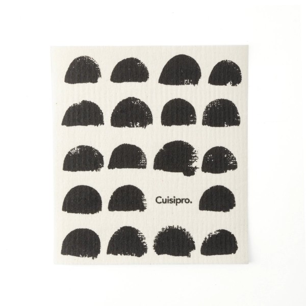 Allzweck Eco Tuch, SM, 20x17x 0.2cm schwarz Punkte