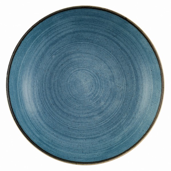 Stonecast Raw Teal Coupe Teller tief 24.8cm, 113.6cl
