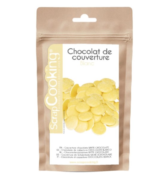 Schokoladenkuvertüre Blanc 190g