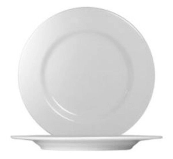 Ischia Teller flach mit Fahne D31cm