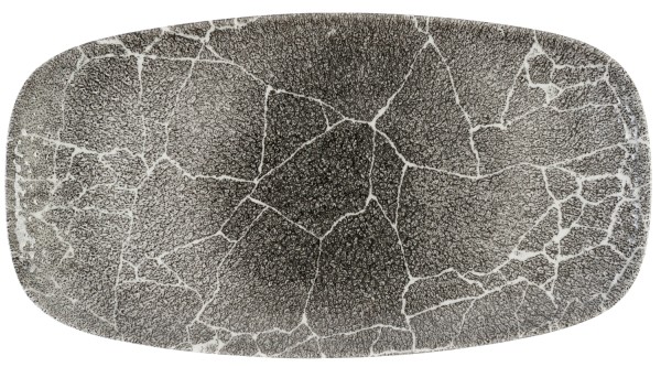 S.P. Kintsugi Reverse Quartz Black Chefs Platte 35.5X18.9cm