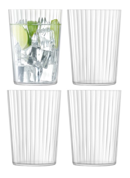 4er Set Gio Line Trinkbecher gross 560ml klar