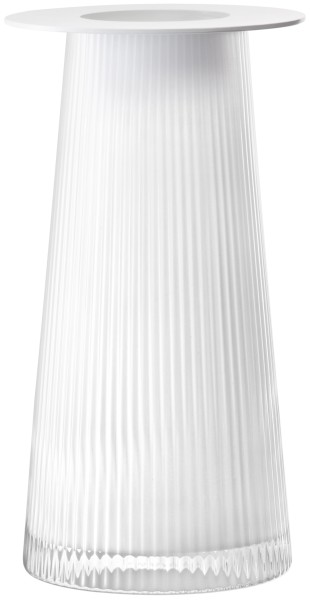 Beacon Windlicht / Vase H30cm weiss chalkweiss