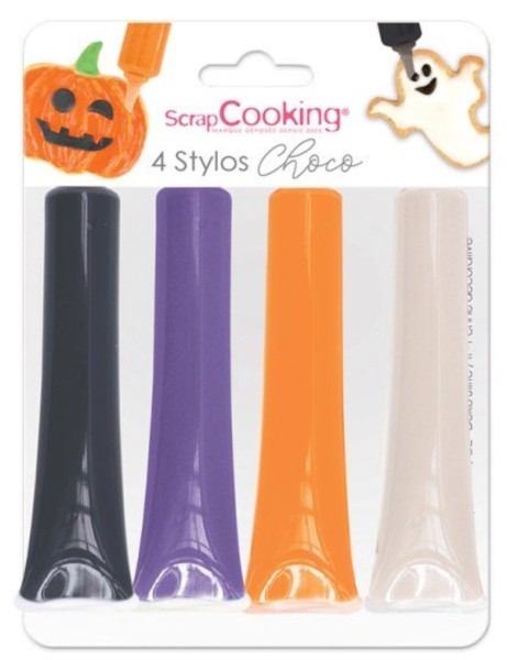 4er Set Dekostift Schokogeschmack Halloween 4x25g