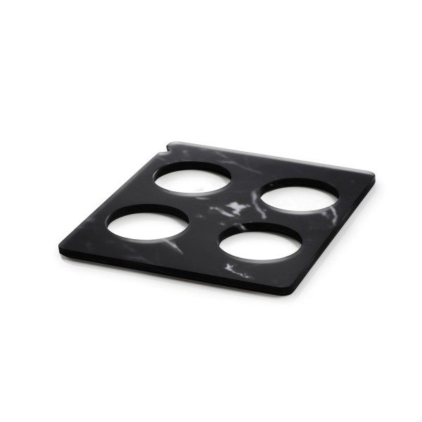 En Scene Platte GN 1/2 für 4 Karaffen Nacryl schwarz marmor