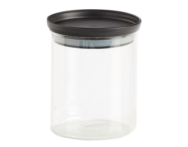 Vorratsglas m.D. schwarz 0.65l