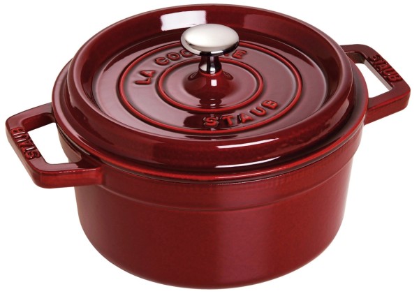 Cocotte 26cm, rund, Grenadine-Rot, Gusseisen 5.25l