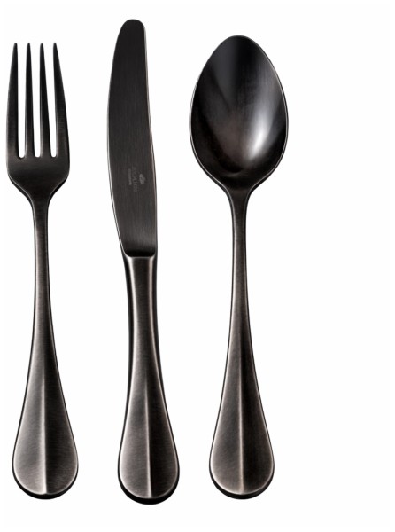 Nau Besteckset 24tlg antik schwarz