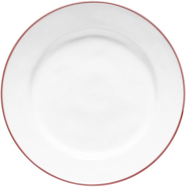 Beja Speiseteller D28.2cm H3.7cm weiss-rot