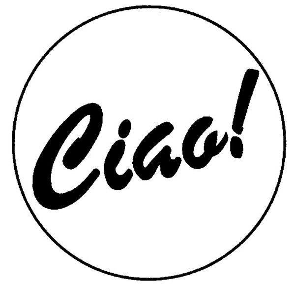 Schablone für Tortendekoration Ciao D12cm