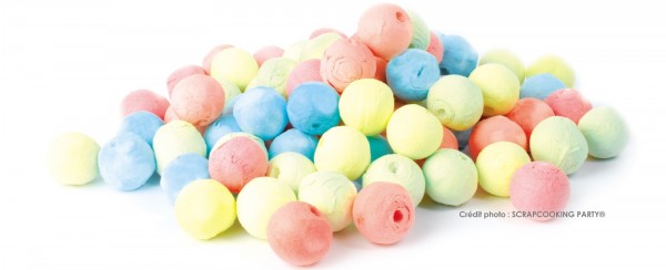 Kugeln zu Blasrohr, pastel 80 Stk.