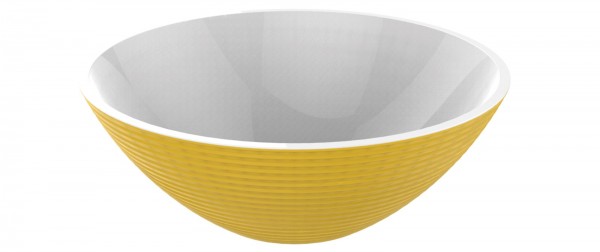 Poké Schüssel gelb/weiss, 18.5 x 7cm - 850ml