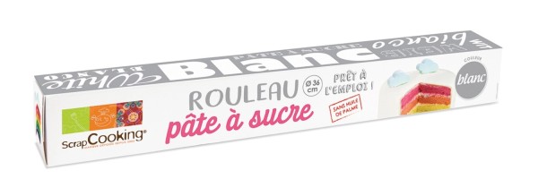 Zuckerfondant ausge. weiss D36cm 430g