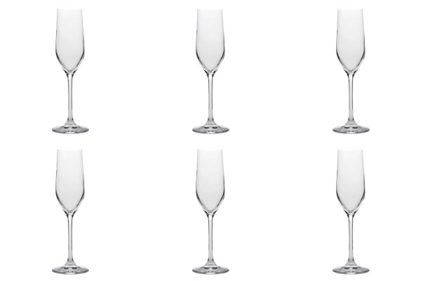 6er Set Grand Cuvée Sektkelch, 1dl geeicht, 185ml h:219mm