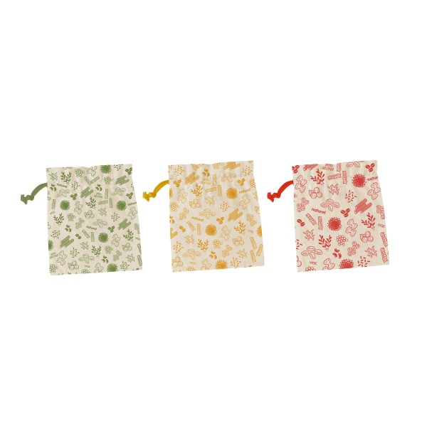3er Set Stoffbeutel 20x25cm