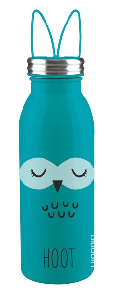 Zoo Edelstahl Vakuum Flasche Eule, 0.45 l
