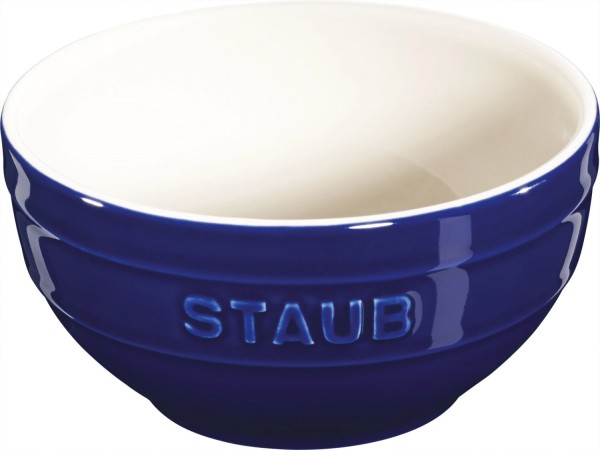 Keramik Schüssel, dunkelblau rund 0.4l D12cm