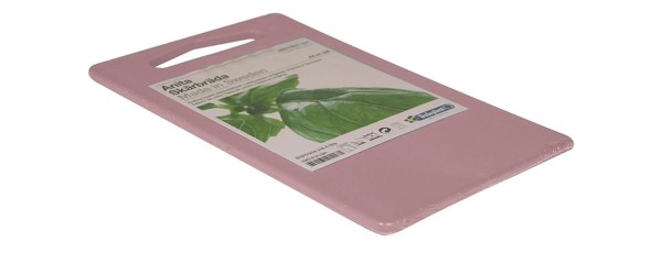 Schneidebrett Anita 25x15x0.7cm mit Griffloch pink