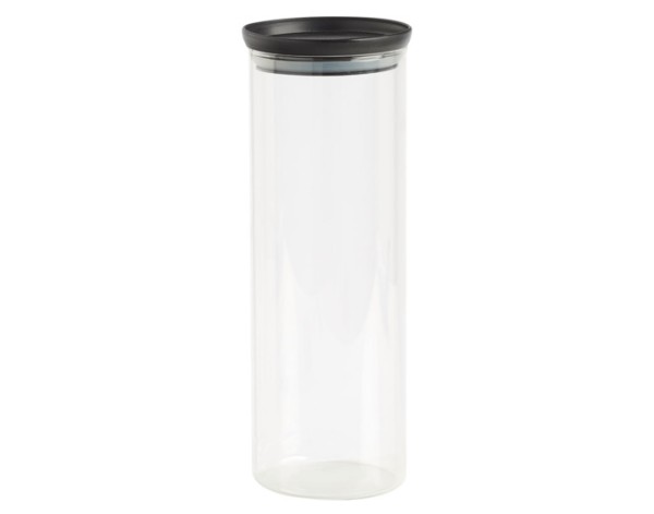 Vorratsglas m.D. schwarz 1.65l