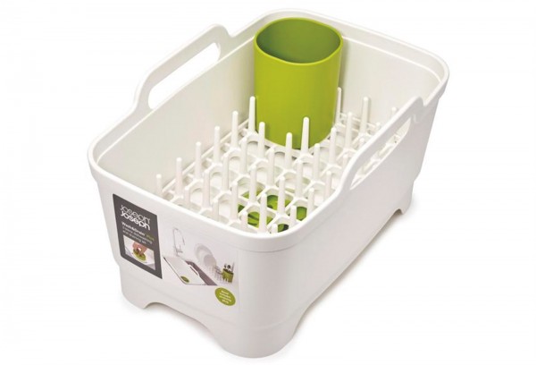 Wash&Drain Waschbehälter u. Abrtopfset, weiss/grün