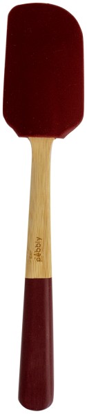 Spachtel flexible 25cm Bambus Silikon garnet red