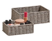 Korb-Set 2St.grau 20cm u.24cm