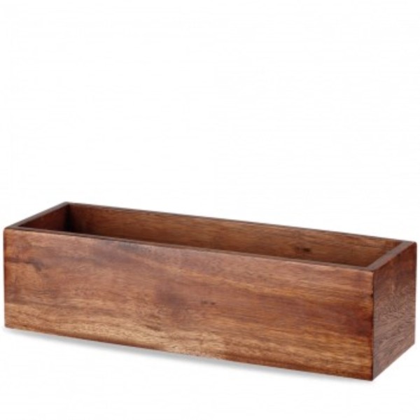 Alchemy Wood Grosser Rechteckiger Brotkorb 56x18x20cm