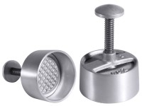 Hackfleischpresse D: 12.5cm H: 4cm - Portionsgrösse 400gr.