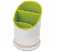 Dock Abtropfbehälter f. Küchenhelfer, weiss/grün, 12x19 cm