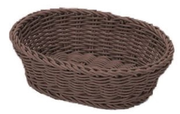 Schale oval, braun, 25,5x19x8cm