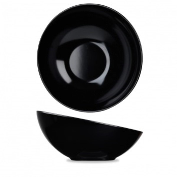 Alchmey Melamine Black Moonstone Buffet Schüssel 35.5x25x18c