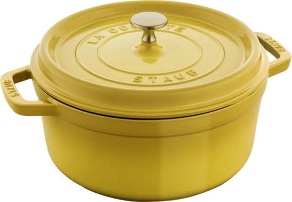 Cocotte 26cm, rund, Citron, Gusseisen 5.25l