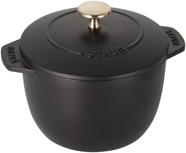 Reis Cocotte 16cm, Schwarz, Gusseisen 1.73l