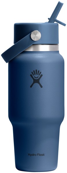 Trinkflasche Travel Wide Flex Deckel Strohhalm 700ml harbor