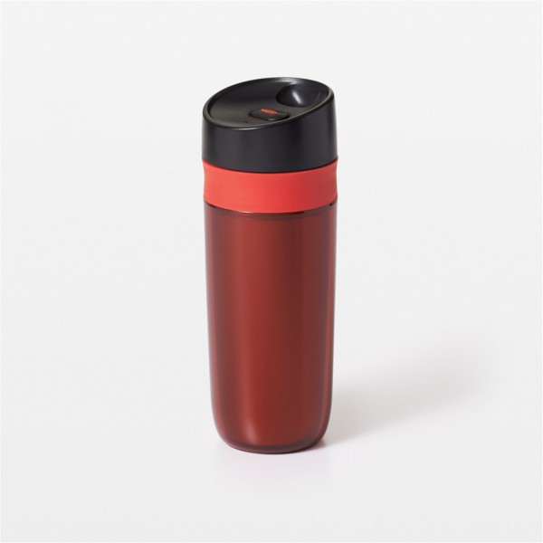 Travel Mug doppelwandig, rot, 0.45 lt
